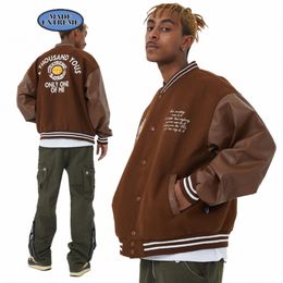 made EXTREME y2k giacca varsity street wear giacca invernale uomo coreano fi giacca moto A9hH #