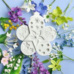 Baking Moulds Flower Shape Silicone Mould Cake Decorating Tool Fondant Rose Daisy DIY Wedding Decoration Mould WMJ-899