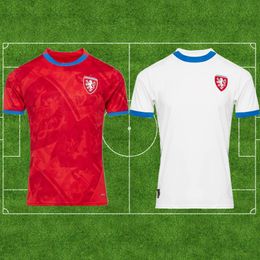 2024 2025 Czech Republic Retro Soccer Jerseys Mens 24 25 NEDVED NOVOTNY POBORSKY CHYTIL Home Away Football Shirt SCHICK HLOZEK SOUCEK SADILEK LINGR KIDS KIT