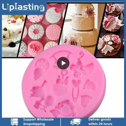 Baking Moulds Baby Hand/ Trojan/Bottle/Foot/carriage Silicone Mould Cake Decoration Tools