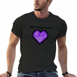 the 'Pay-to-Play' Purple Heart T-Shirt korean fi summer clothes plain T-shirt men p66q#