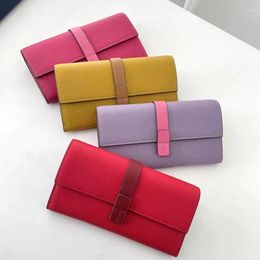 Wallets Luxury Genuine Leather Women Long Wallet Female Card Holder Clutch Bag Classic Ladies Fashion Design Coin Purse