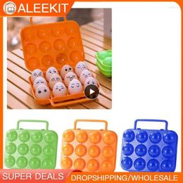 Storage Bottles Grid Egg Box For Outdoor Travelling Camping Picnic Eggs Case Portable Holder Container Organiser