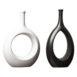 Vases Nordic Keramische Hollow Design Minimalistische Collectie Decoratieve Voor