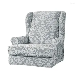 Chair Covers Wingback Slipcover Armchair Furniture Protector Sofa With Cushion Cover Machine Washable