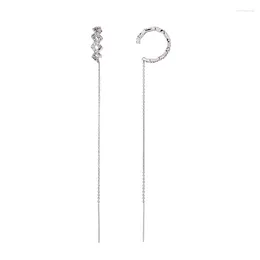 Dangle Earrings Arrival Drop Earring Romantic Korean Rose Gold/Silver Color Zircon Tassel For Women Handmade Wedding Gift