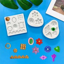 Baking Moulds European Style Gem Jewellery Fondant Cake Decorating Silicone Mould DIY Embossed Chocolate Dropping Epoxy Resin Moulds