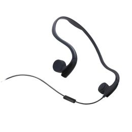 Control New Bone Conduction Transmit Headsets Wired Earphone Outdoor Sports Smart Headphones Neckband with Mic for Iphone Xiaomi Samsung