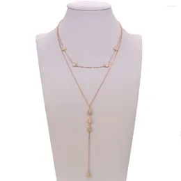 Pendants 2024 925 Sterling Silver Multiayer Cz Heart Pendant Necklaces For Women Handmade Drip Love Choker Necklace