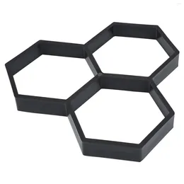 Garden Decorations DIY Paving Mold Floor Mould Hexagon Brick Decor Path Oaving Plastic Modeling Tool Cement Flooring