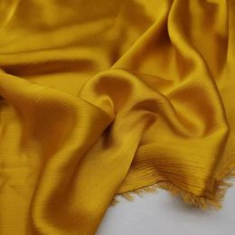 Fabric Glossy Dress Dropping Cooling Crepe Material Solid Colour Scarf Soft Fabric Sewing Tissue