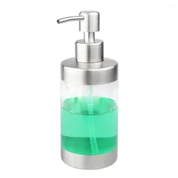 Liquid Soap Dispenser Acrylic Stainless Steel Lotion Lightweight Portable Hand Sanitizer Bottle Large Capacity Home