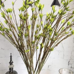 Decorative Flowers Artificial Tree Branch Simulation Dry Vine Plants Green Leaf DIY Home Decoration Mariage