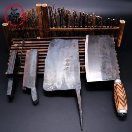 Gravestones Handmade Forged Chinese Chef's Knife Highgrade Cooking Vegetable Meat Cleaver Traditional High Carbon Steel Kitchen Knives Tool