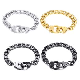 Newest Exotic Style Men's Bracelet High Polished Stainless Steel Spiral Link Chain Bracelets Male Jewelry Good for Party Banq247u