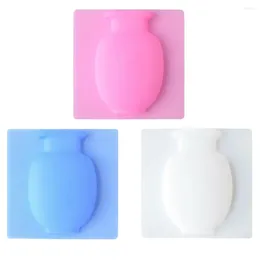 Vases Suction Cup Vase Punch Free Flower Pot Home Decoration Wall-mounted Refrigerator Plant