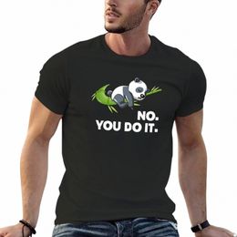 new No You Do It Lazy Panda T-Shirt quick drying t-shirt Short sleeve tee T-shirts for men cott Z3Qr#