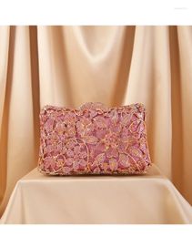 Evening Bags Designer Handbags High Quality Hollow Out Bridal Tote Bag Luxury Colorful Crystal Diamond Womens Lady