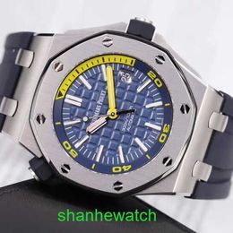 Pilot AP Wrist Watch Royal Oak Series 15710ST OO Precision Steel 42mm Gauge Automatic Mechanical Watch A027CA.01/blue Face