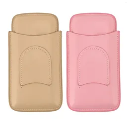 Storage Bags Holder Case Fine Stitching Portable Hard Wearing Crack Resistant Leather Light Weight For Travel