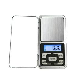 Weighing Scales Wholesale Mini Electronic Digital Scale Jewellery Weigh Nce Pocket Gramme Lcd Display With Retail Box 500G/0.1G 200G/0.01G Otxof