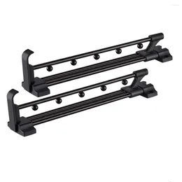 Kitchen Storage Pack Of 2 Extendable Clothes Rail For Pull-Out Hanger Extendible Wardrobe Adjustable