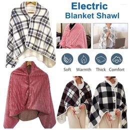 Blankets USB Electric Blanket Wearable Heated Mat Shawl Winter Warmer Heating Throw For Home