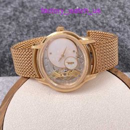 Iconic AP Wristwatch 77244OR.GG.1272OR.01 Millennium Series 18K Rose Gold Frost Gold Opal Stone Manual Mechanical Womens Watch