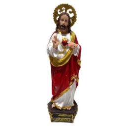 Sculptures Resin Jesus Mary Statue Small Figurines Sacred Heart Poly Sculptures Christian Religious Crafts for Home Office Table Decors