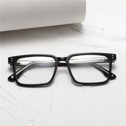 Optical Eyeglasses For Men Women Retro Designer NN-118 Fashion Sheet Glasses Acetate Frame Detailed Elasticity Square Style Anti-Blue Light Lens Plate With Box