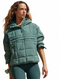 2023 Winter Thick Cott Padded Coat Women Fi Hooded Lg Sleeve Oversize Loose Short Jacket Female Overcoat Warm Parkas p4wn#