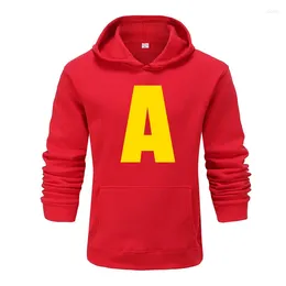 Women's Hoodies Unisex Casual Sportswear Men's Hoody Alvin Chipmunk Halloween Costume Pullover