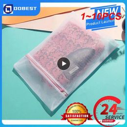 Laundry Bags 1-10PCS Mesh Bag Polyester Wash Coarse Net Basket Household Cleaning Tools Accessories