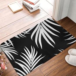 Carpets Palm Leaves Pattern Summer Vibes Tropical Beach Non-Slip Carpet Doormat Living Room Kitchen Mat Entrance Door Floor Rug