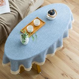 Table Cloth Solid Fringed Style Country Simplicity Cotton Tablecloth Year Coffee For The Living Room