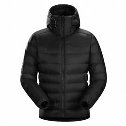 2022 Winter men's Down Jacket Thin Light Keep Warm 90% White Duck Down Thread Sleeve Hooded Lg Sleeves Spring Autumn Men Coat 60Ao#