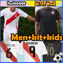 24/25 Peru soccer jerseys PINEAU# 9 AQUINO# 23 ABRAM #2 CARTAGENA #14 CUEVAS #10 home away 2024 2025 men kit kids football shirt