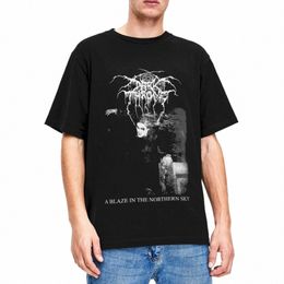 darkthre A Blaze Sky Stuff T-Shirt for Men Women Black Metal Band Awesome Pure Cott Shirt O Neck Short Sleeve Plus Size Tops g2d0#