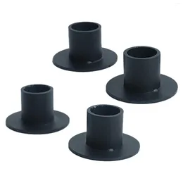 Candle Holders 4 Pieces Retro Style Holder Stands For Pillar Candles Iron