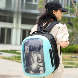 Cat Carriers Carrier Bags Breathable Outdoor Pet Small Dog Backpack Travel Space Cage Transport Bag For