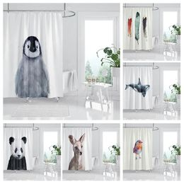 Waterproof fabric shower curtains Bathroom curtain accessories Bath for 180x200cm 240200 anime boho decoration 240328