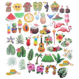 Storage Bottles 80 Pcs Hawaii Stickers Laptop Self-adhesive Decorate DIY Suitcase Pvc Water Cup