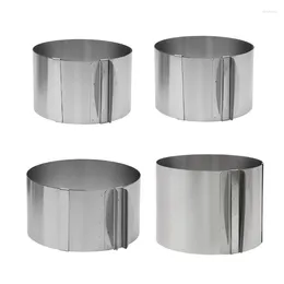 Baking Moulds Adjustable Cake Moulds Rings Stainless Steels DIY Pastries Cooking Supplies