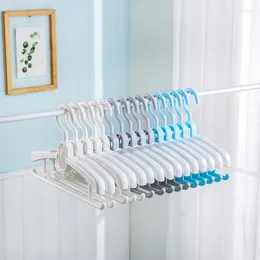 Hangers 15 Pcs/lot 39cm Thicken Clothes For Kids Size-adjustable PP Non-slip Baby Clothing Hanging