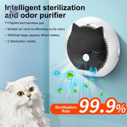 Housebreaking Cat Litter Deodorizer Smart Pet Smell Eliminator Reduce Litter Dust Electric Odor Remover Air Purifier Freshener For Pets Toilet