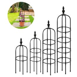 Supports Garden Obelisk Trellis Plant Support Tower Stand For Flower Vine Frame Trellis Vines Floral WeatherProof Garden Trellis Decor