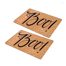 Carpets 2PC Halloween Doormat Blanket - Front Door Mat Bathroom Kitchen Hallway Soft Non-Slip Bottom Indoor Outdoor Carpet Decor