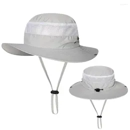 Berets Fishing Hat Breathable Net Fisherman Two Back Buckles