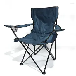 Camp Furniture Outdoor Fishing Chair Foldable Camping Hiking Picnic Beach Chairs Stool With Armrest Moon