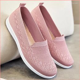 Casual Shoes Women Running Sneakers Summer Breathable Walking Woven Shoe Anti-slip Handmade Weave Lightweight Female Flats